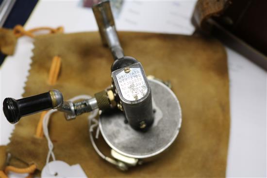 The ALTEX No 1 Mark IV Hardy Bros. reel, one other reel and other fishing equipment